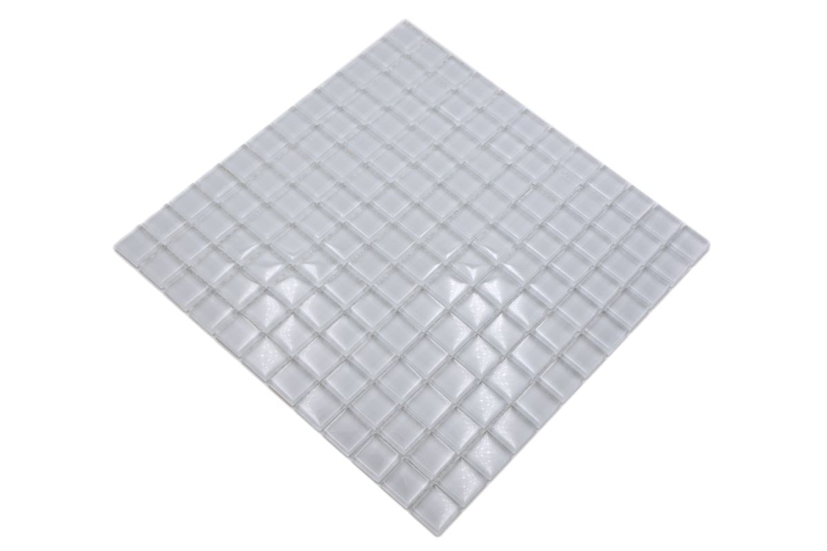 Minimalistic Glass Square Mosaic Tile