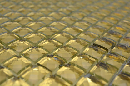 Glass Mosaic Tile Victoria Gold Square 15