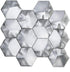 Avatar Silver Hexagon mosaic tile Luxury Tiles