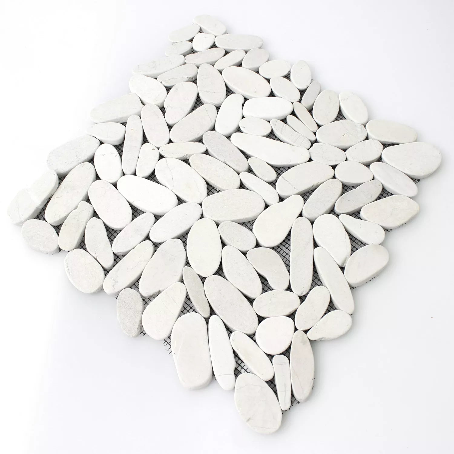 pebble white stone mosaics